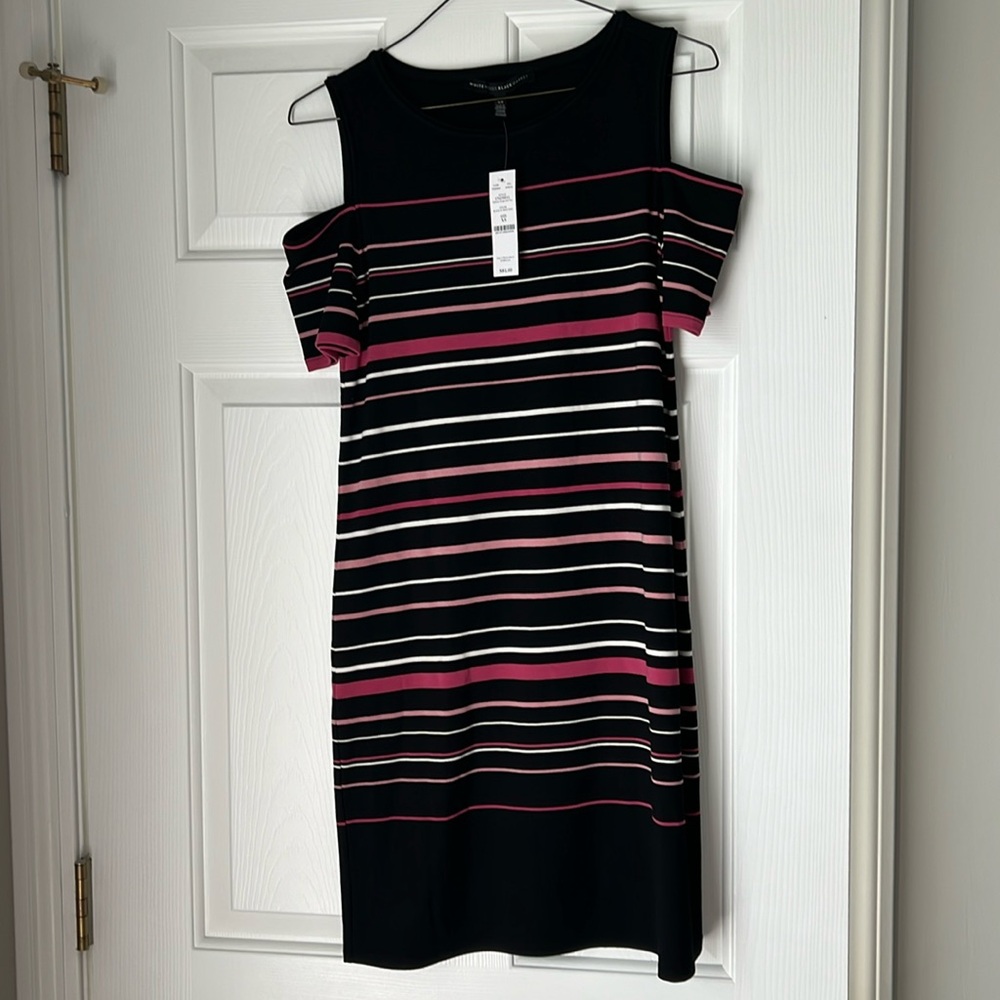 Brand new with tags!! WHBM fashion stripe sneaker dress size xs